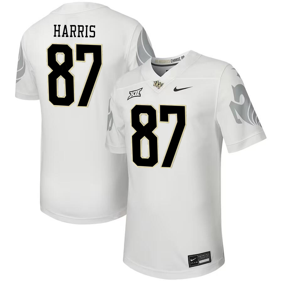 #87 Jacob Harris UCF Knights Jerseys Football Stitched-White